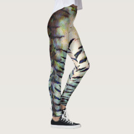 Legging Impressão de Pele de Tigre Elétrico