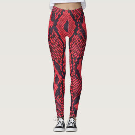 Legging Impressão de Python Vermelho