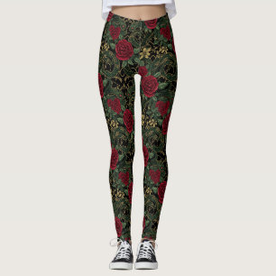Legging Impressão de Rosa Serpente