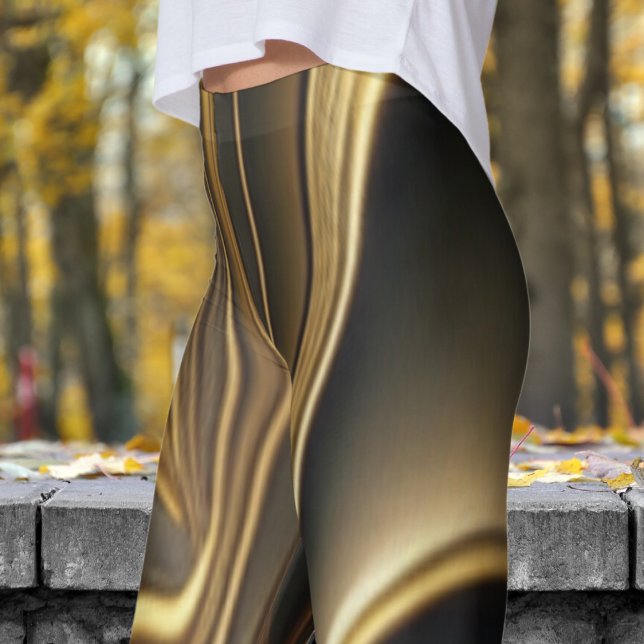 Legging Impressão de Sleek Molten Brass (Molten Brass)