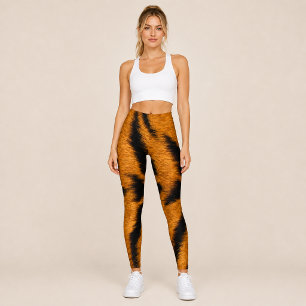 Legging Impressão de Tigre