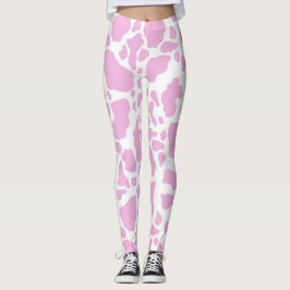 Legging Impressão de Vaca Rosa
