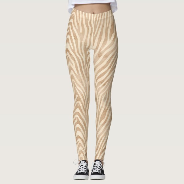 Legging Impressão de Zebra com Aquarela (Frente)