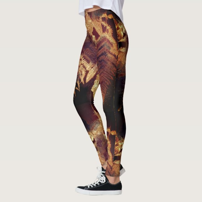 Legging Impressão do chão da floresta (Esquerda)