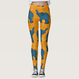 Legging Impressão em animais africanos