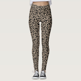 Legging Impressão em animais leopardo
