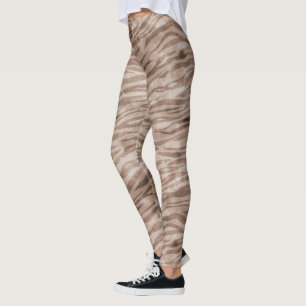 Legging Impressão em Zebra Castanha