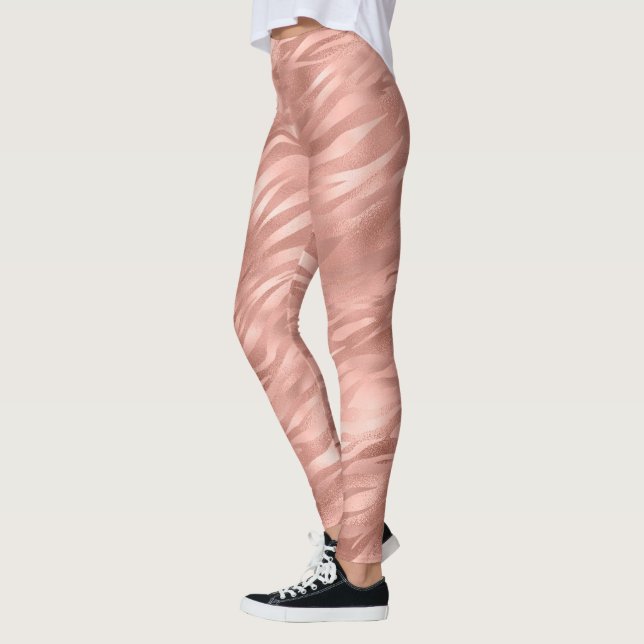 Legging Impressão em Zebra Glitz Rosa-Chic (Esquerda)