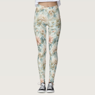 Legging Impressão Floral Pastel Régia Romântica