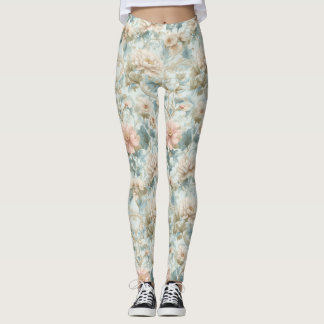 Legging Impressão Floral Pastel Régia Romântica