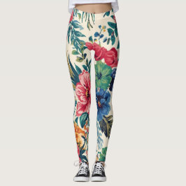Legging Impressão Floral Vibrante e Colorida Bright Botani