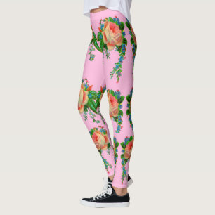 Legging Impressão floral vitoriano