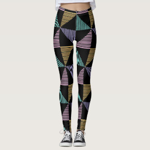 Legging Impressão Geométrica Abstrata Elegante – Moderna e