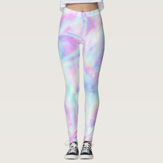 Legging Impressão holográfico da galáxia do unicórnio