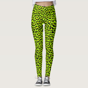Legging Impressão impressionante do leopardo do punk rock