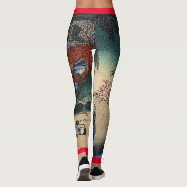 LEGGING IMPRESSÃO JAPONÊS DE WOODBLOCK DE CANELEIRAS (Verso)