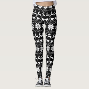 Legging Impressão justo preto da ilha (ou escolha a cor)
