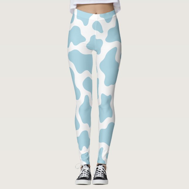 Legging impressão kawaii azul pastel (Frente)