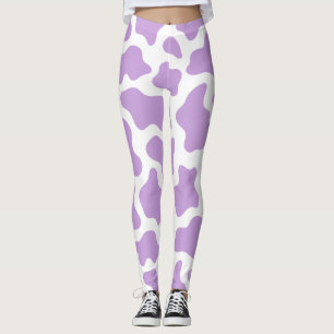 Legging impressão kawaii púrpura pastel