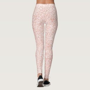 Legging Impressão Leopard Cor-de-rosa brilhante           