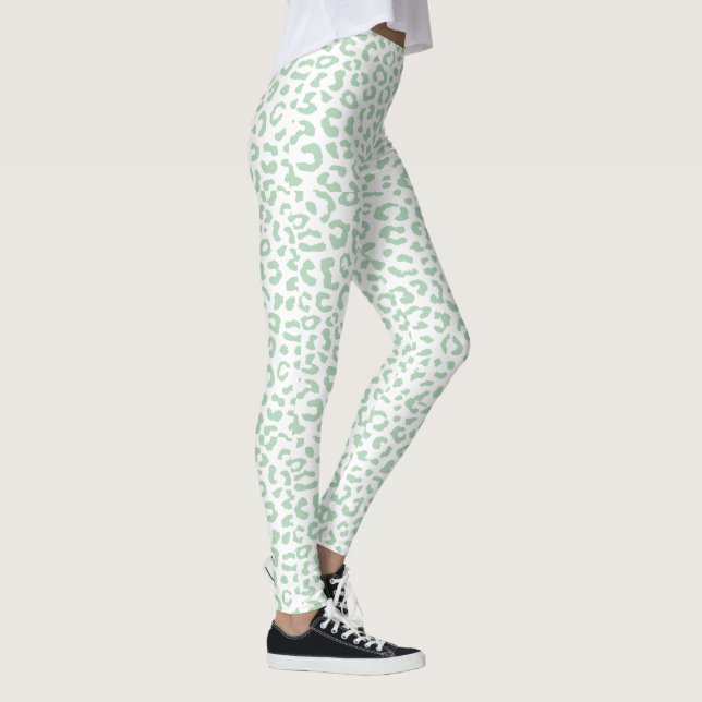 Legging Impressão Leopard PixDezines/Verde de Casa (Direita)