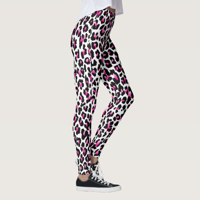 Legging Impressão Leopard Rosa PixDezines (Direita)