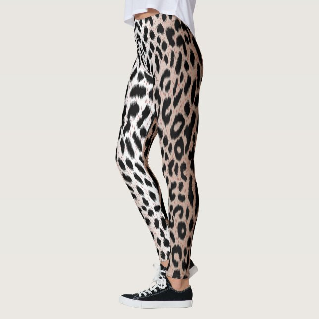Legging Impressão Leopardo Cheetah de duas tonalidades (Esquerda)