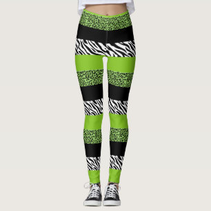 Legging Impressão Leopardo, Impressão Zebra, Impressão Ani