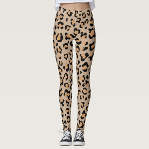 Legging Impressão Leopardo, Manchas Leopardo, Leopardo Cas