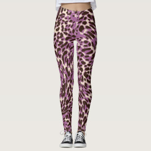 Legging Impressão Leopardo, Padrão Animal Clássico.