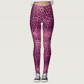Legging Impressão Leopardo Rosa