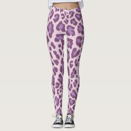 Legging Impressão Leopardo Roxo