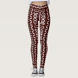Legging Impressão Maxi de Brown Mudcloth