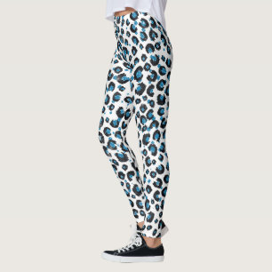 Legging Impressão Negra-Leopardo Negra-Negra-brilhante Ele
