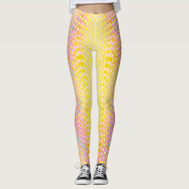 Legging Impressão Píton Amarelo multicolorido