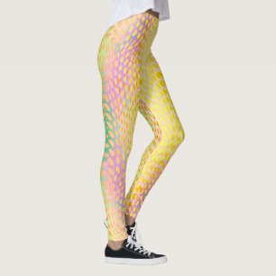 Legging Impressão Píton Amarelo multicolorido