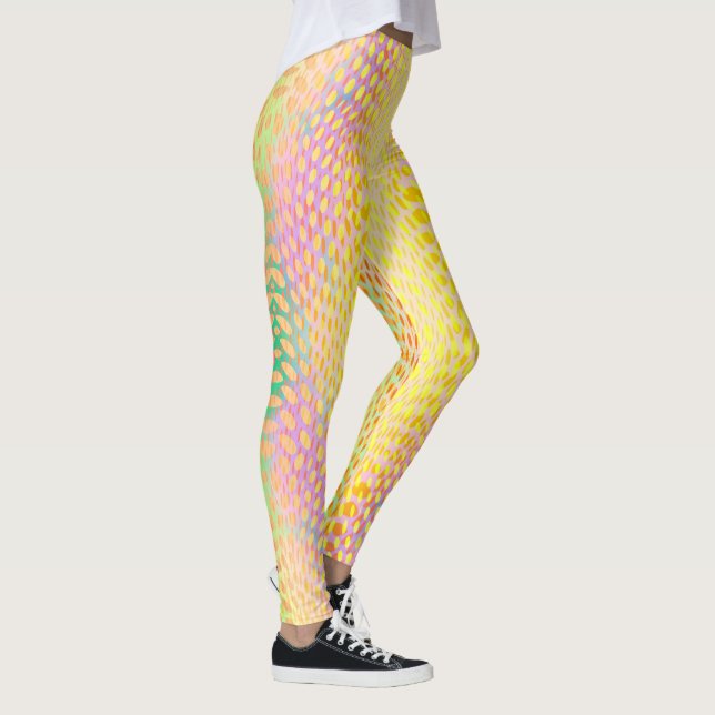 Legging Impressão Píton Amarelo multicolorido (Direita)