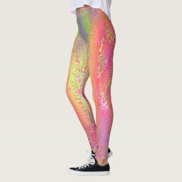 Legging Impressão Python multicolorido cor rosa
