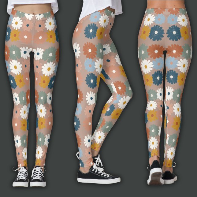 Legging Impressão Retro | Floral Pastel (Criador carregado)