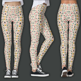 Legging Impressão Retro | Mosaico Terroso