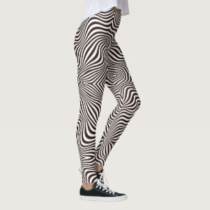 Legging impressão zebra branca e negra