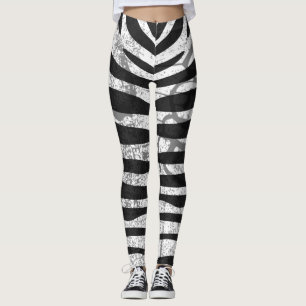 Legging Impressão zebra negra