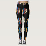 Legging Impressionante Billiards Ball Atom Science<br><div class="desc">Essa bola de bilhar legal com dentro de átomo é perfeita para quem ama jogar piscina e bilhar,  e também adora estudar ciência ou pesquisar átomos! Se você tem um ente querido que ama pl</div>