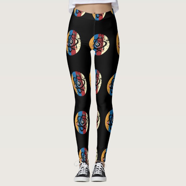 Legging Impressionante Billiards Ball Atom Science (Frente)