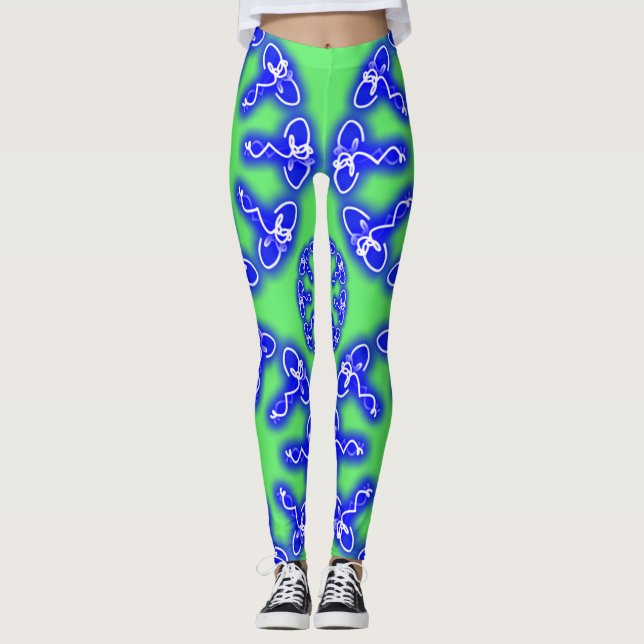 Legging Impressões de caleidoscópio (Frente)