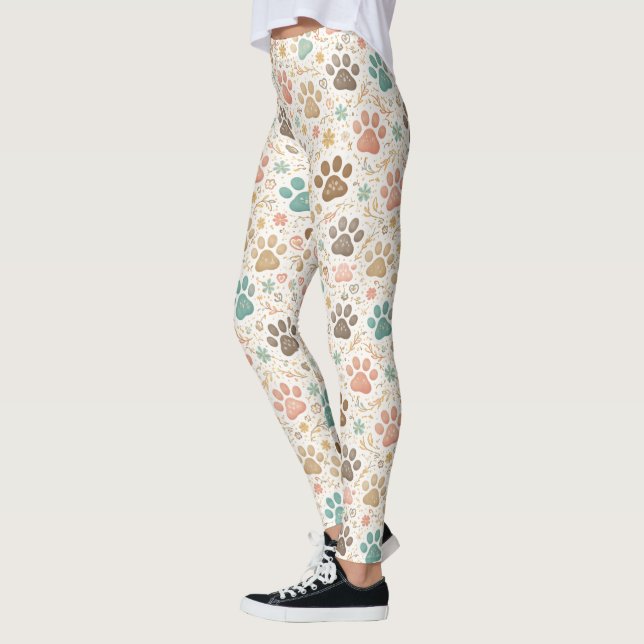 Legging Impressões de Patinhas Fofas (Esquerda)