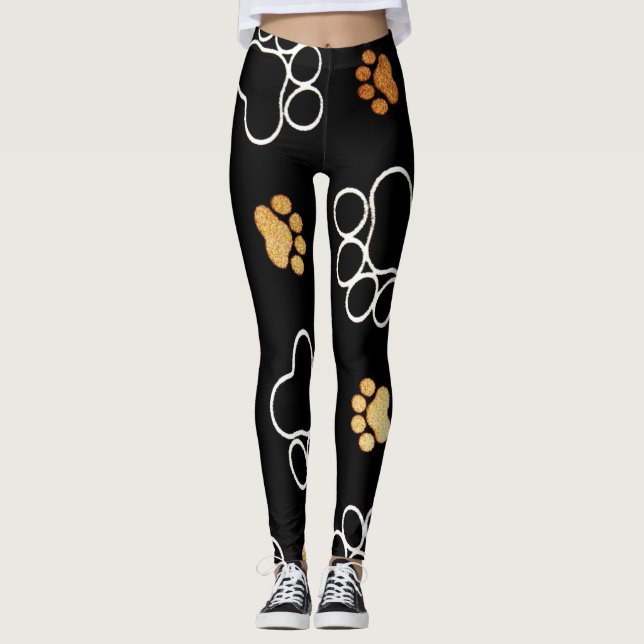 Legging Impressões de Pé Cachorro (Frente)