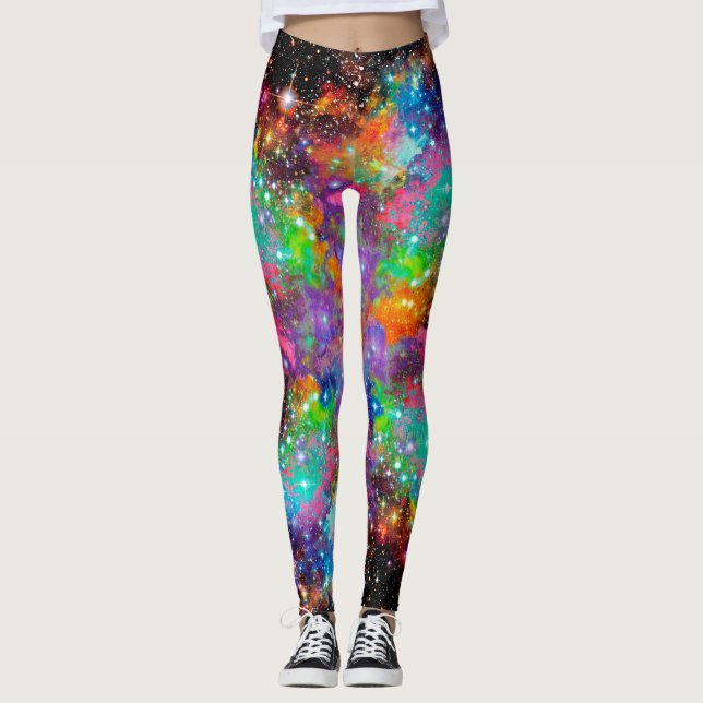 Legging Incandescence Star Field Por Todas As Pernas De Im (Frente)