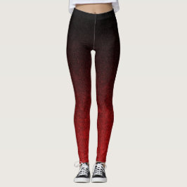 Legging Inclinação vermelho & preto de Falln do brilho