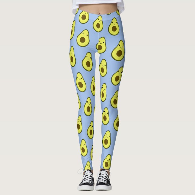 Legging Incrível Kawaii Avocado Pattern (Frente)